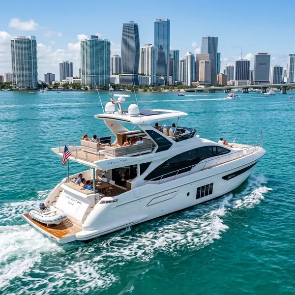 Azimut 68 Flybridge for charter in Miami