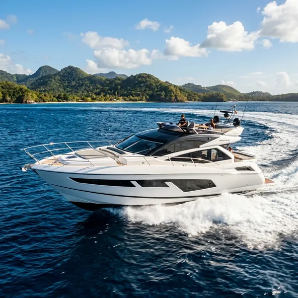 Sunseeker Predator 68 for charter in Caribbean