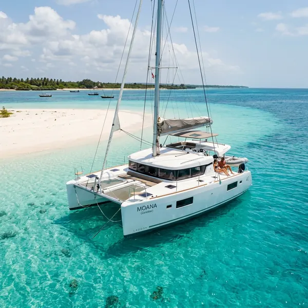 Lagoon 40 for charter in Zanzibar
